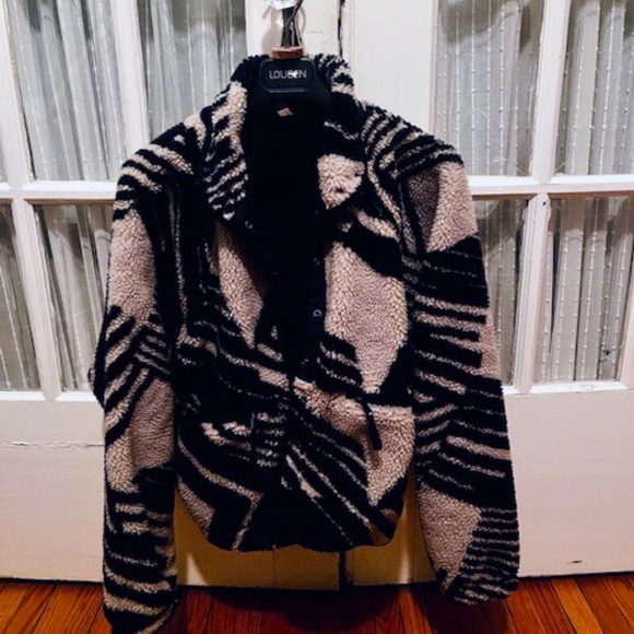 Hit The Slopes Printed Fleece Jacket - Geo Line Combo - Picture 4 of 4